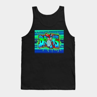 Drum Drums Graffit by LowEndGraphics Tank Top